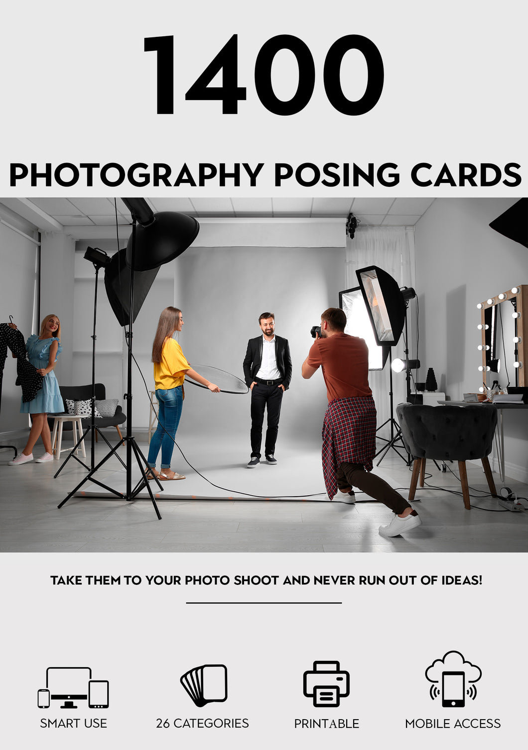 1400+ Photography Posing Cards Premium Edition