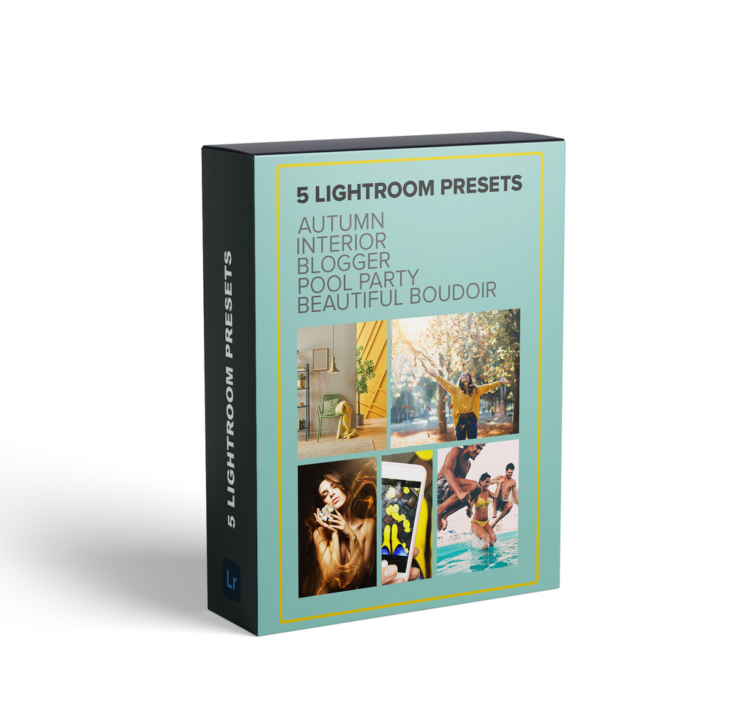 Presets Sample Pack (5 Presets from PRO 1080+ | Professional Adobe Lightroom Presets)