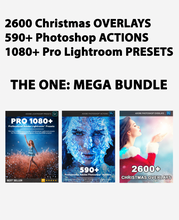 Load image into Gallery viewer, The ONE: Mega Bundle - Overlays, Presets, Actions.
