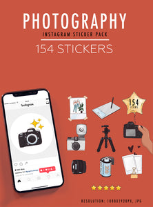 154 Photography Instagram Sticker pack